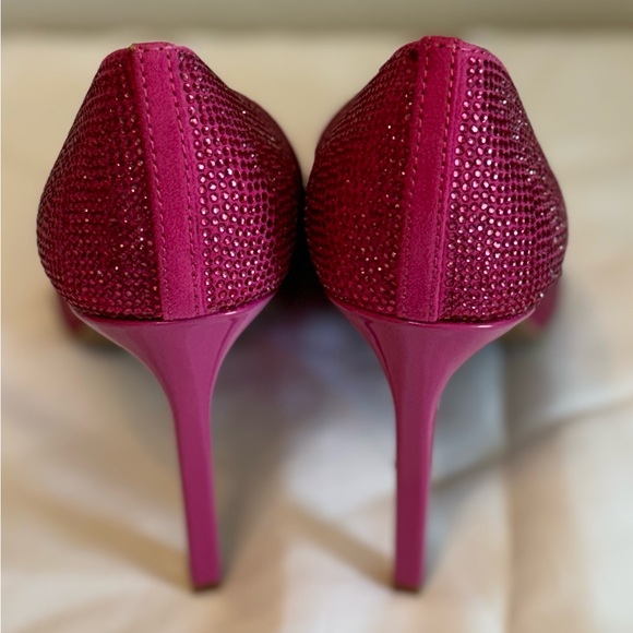 Nine West Studded Fuschia Pink Heels - Picture 4 of 6